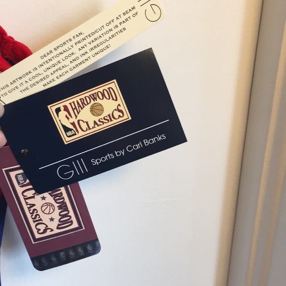 NBA NJ Nets tank CARL Banks NWT 2XL red white blue - Picture 3 of 4